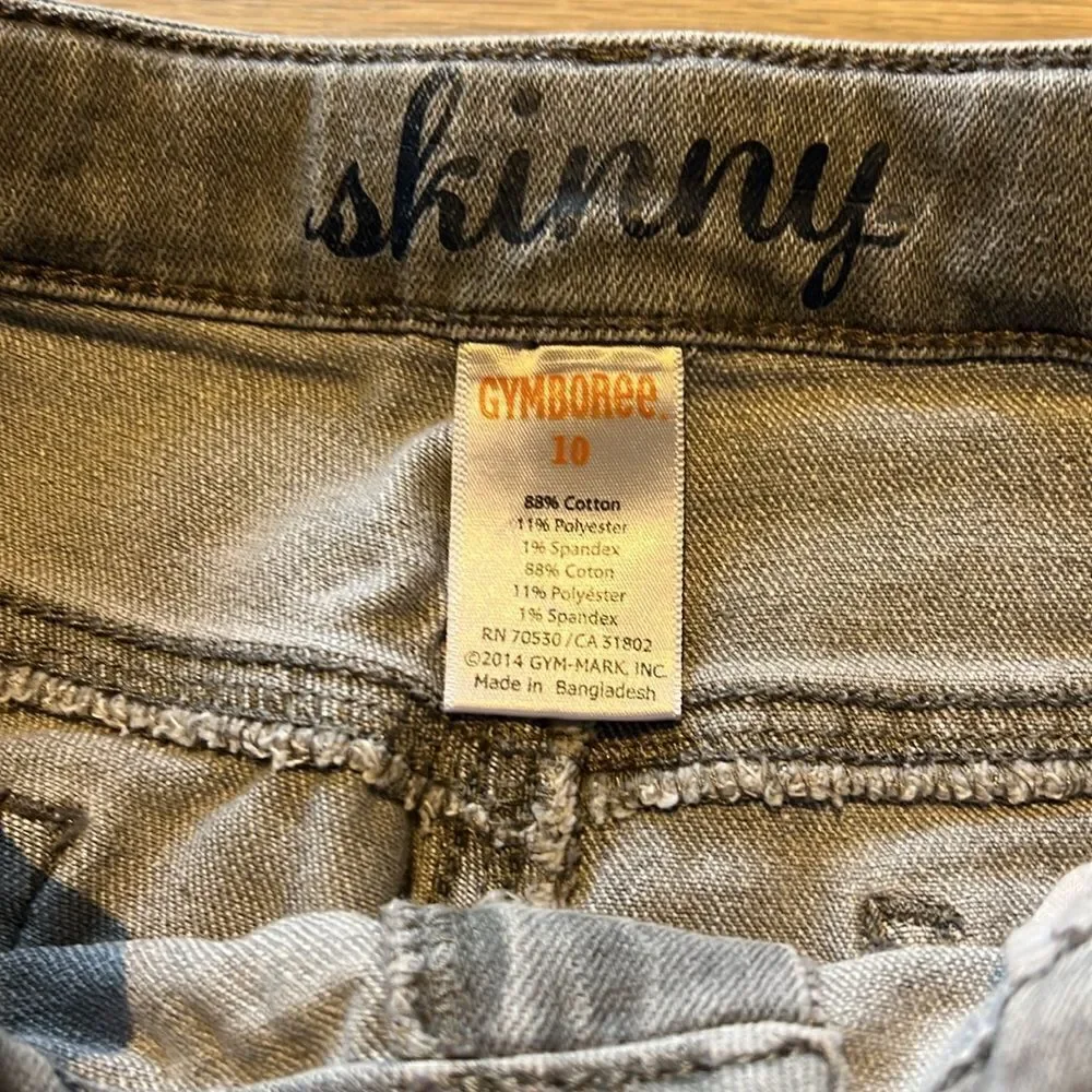 Gymboree Gray Skinny Jeans Size 10
